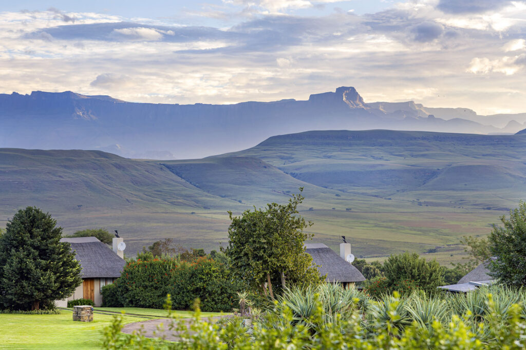 A scenic landscape image taken at Montusi Mountain Lodge.